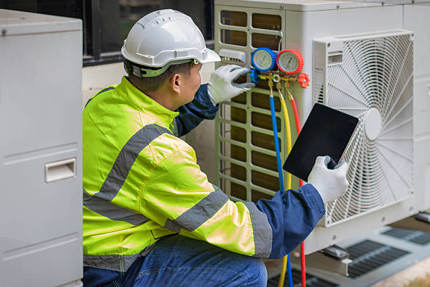 Professional Hvac technician working in Athens, MI